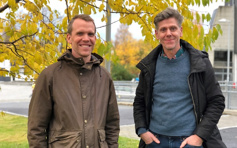 Mathias Estensen og Petter Dahle, faglige rådgivere i NAPHA