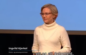 Ingvild Kjerkol under oppstartkonferansen