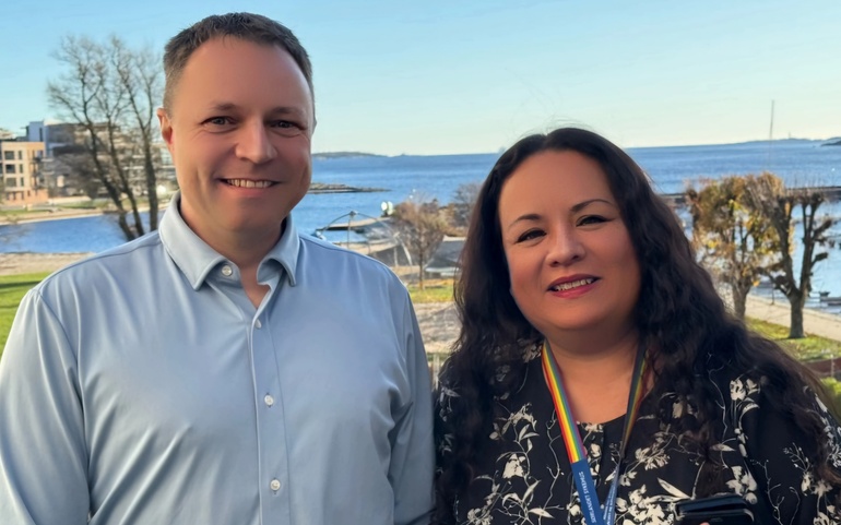 Ørjan Fossheim og Joyce Pigao