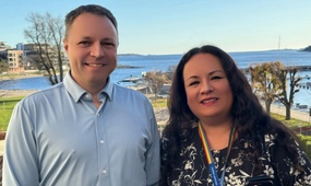 Ørjan Fossheim og Joyce Pigao