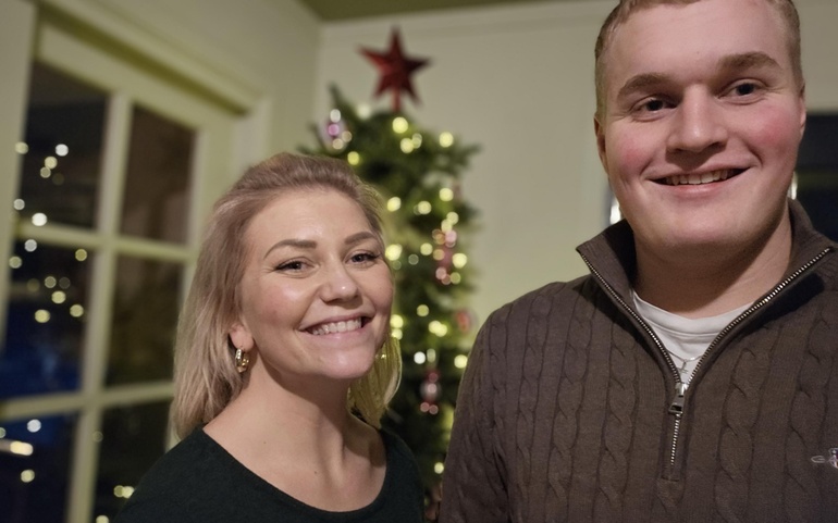 Tina Boye og en ungdom