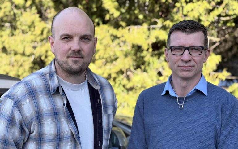 Øivind Saxebøl og Aksel D. Eriksen