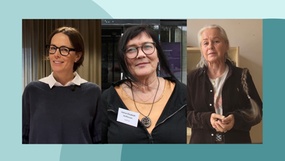 Kristina Åkerblom, Solrun Steffensen og Målfrid Frahm-Jensen. Foto: forskj.