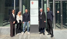 David Clark møtte HOD - Marit Knapstad, Anette Gjørve Ingjer, Robert Smith, David Clark og Kjetil Orrem