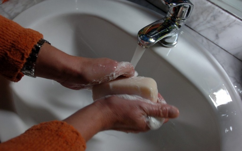 Intens vasking av hender