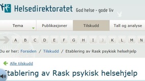 Rask psykisk helsehjelp