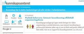 Kunnskapssenterets nettside
