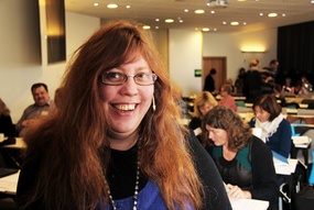 Arnhild Lauveng, foredragsholder på samhandlingskonferansen 2012