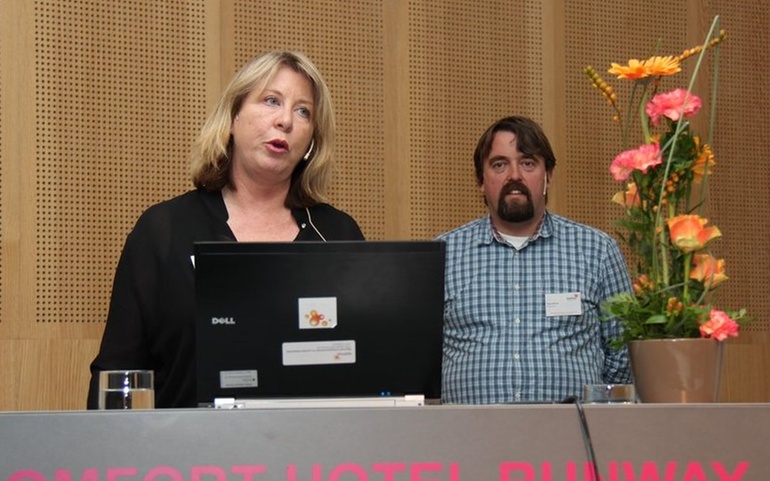 Lisbeth Slyngstad og Magne Sellereite på NAPHAs samhandlingskonferanse