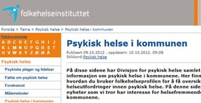 Ny nettside psykisk helse i kommunen