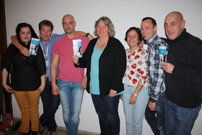 F.v. Kjersti L. Øvernes, Olav Bremnes, Bjarte Sælevik, Torfrid Johansen, Unn Elisabeth Hammervold, Espen Gade Rolland og Kurt Lyngved