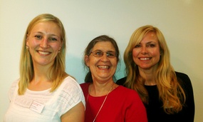 F.v. Karina Egeland, Susan Gingerich og Kristin Heiervang