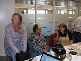 Ragnhild Egggen (t.v.), Dagfinn Brørs og Arnhild Lauveng