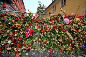 Fra minnesmarkeringen etter terrorangrepene 22. juli 2011