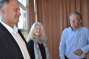 F.v. Henning Garsjø, Nina Elisabeth Elstad og Egil Marstein