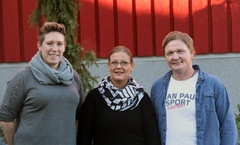 F.v. Barbro Aaberg, Yvonne Lunde Håland og Jan Ivar Ekberg