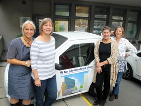 F.v. Kari Bøckmann, Mona Cecilie Nielsen, Ellen Kobro og Inger Hagen.