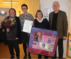 F.v. Therese Hamlandsø, Grethe Kvisterø og Bärbel Klauert og Kjell Vang 