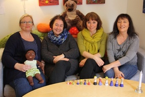 Marit Hegstad Relling (t.v.), Torhild Glørstad, Nina Lien Osen og Marit Overvik