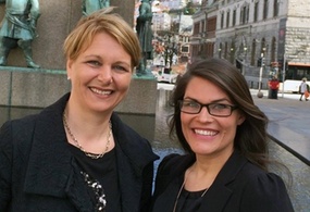 Kari Hjellum (t.v.) og Maria Wåde-Engelsen