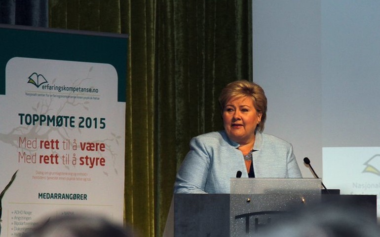 Erna Solberg på Toppmøtet 2015