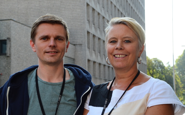 Fredrik Hansen og Bibi Hj.Schjødt, begge psykologeri Bergen