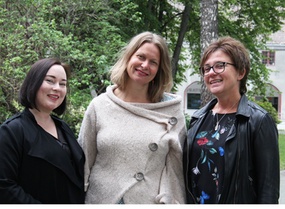 f.v. Anne B.G. Fjelnseth, Siri Bjaarstad og Gretha Helen Evensen, 2018