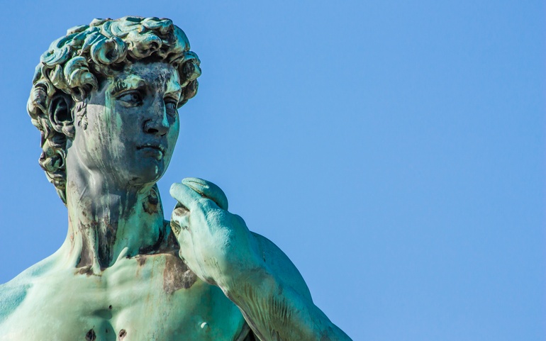 Bilde av Michelangelos David-skulptur